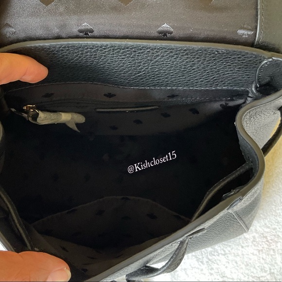 SOLD! NWT Kate Spade Leila Medium Leather Flap Backpack - Picture 10 of 17
